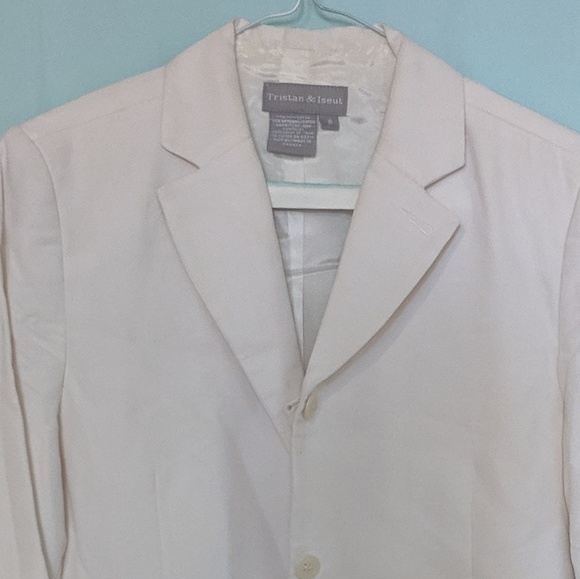 Silk White jacket suit - Picture 3 of 4